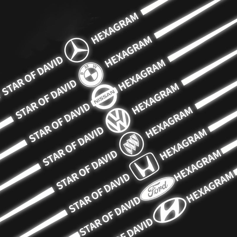 Pegatinas reflectantes láser de colores 3D para coche, 4 unidades-ES