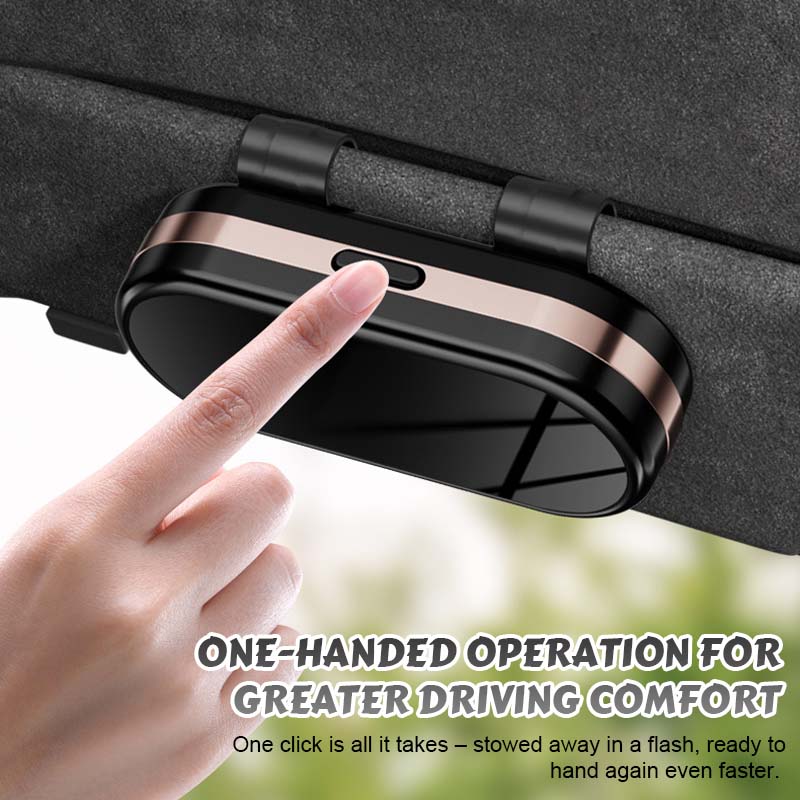 Θήκη γυαλιών αυτοκινήτου με καθρέφτη-GR