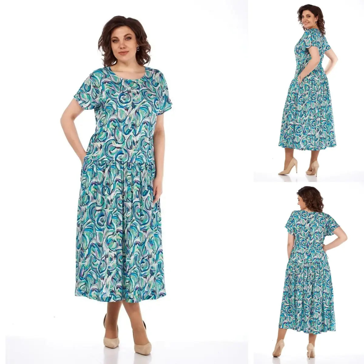 🔥Mejores ofertas🔥🌺Vestido de siifón Calocáiríno con stammàpa👗-ES