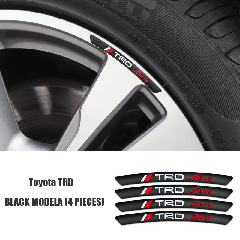 Vroča razprodaja ✨50 % popusta ✨3D nalepka za platišče z osebnostjo (4 kosi)-SI