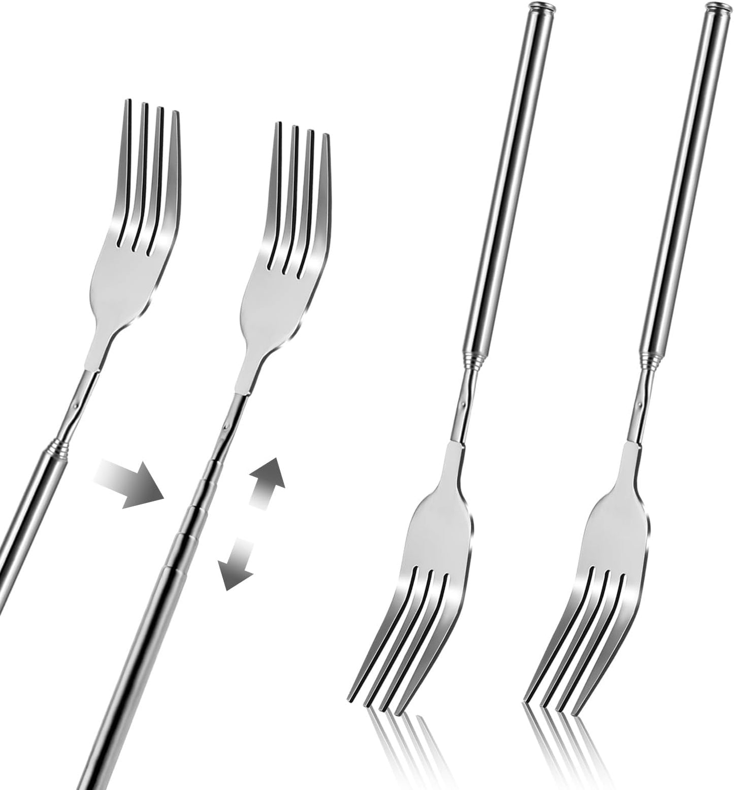 💥🔥 Teleskopske vilice in žlica iz nerjavečega jekla-SI