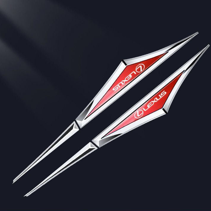 Pegatinas creativas de metal galvanizado para coche ✨2 piezas✨-ES