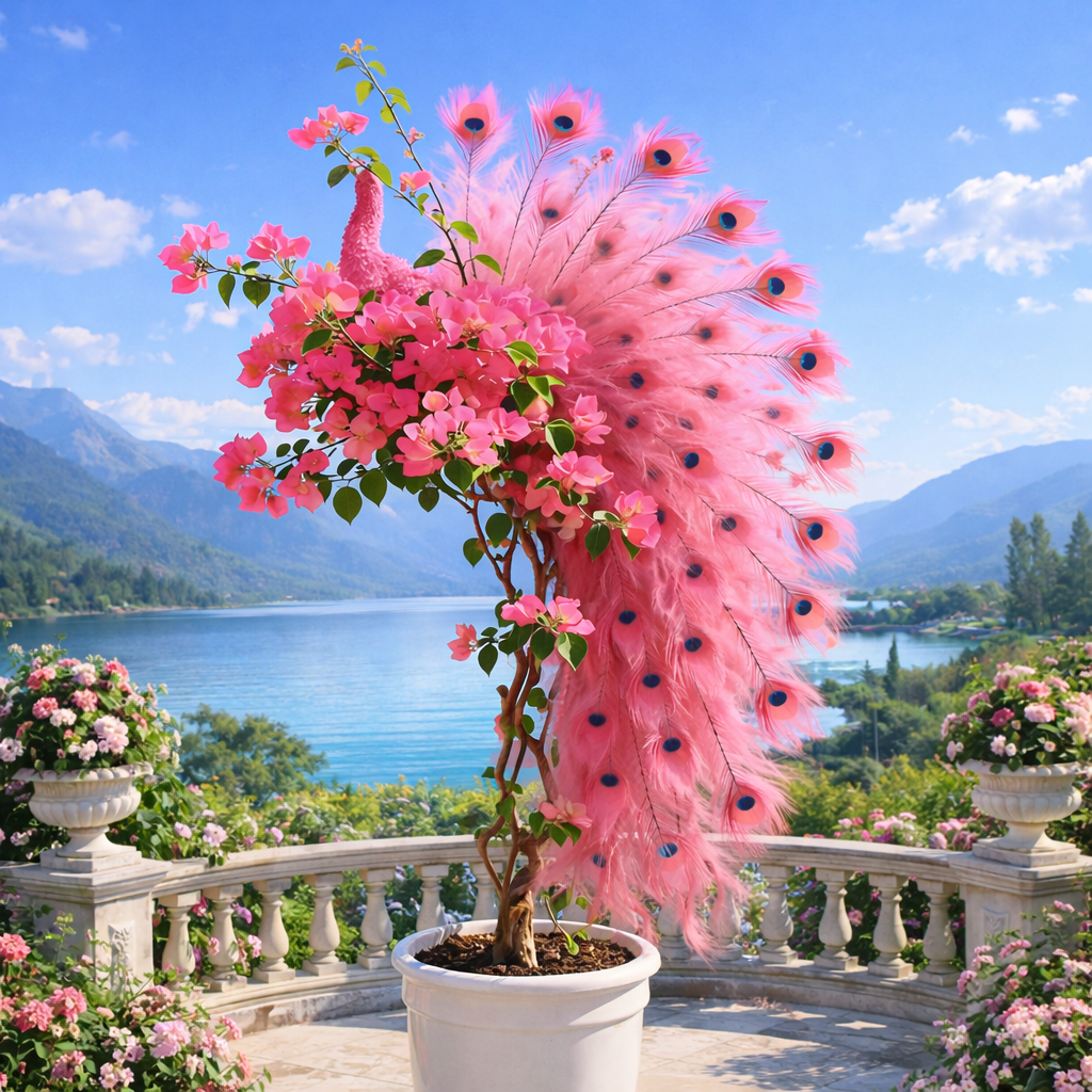 🦚Peacock Bougainvillea sėklos – Papuoškite savo sodą elegantiškais povo žiedais-LT