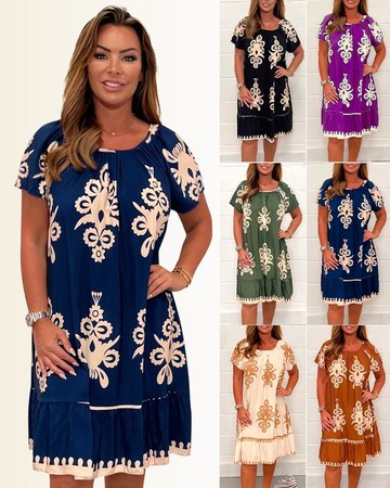 💃Šaty s geometrickým štvorcovým výstrihom💟-SK