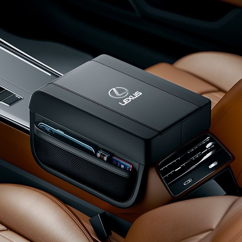 Funda para reposabrazos de coche, cojín elevador (versión de almacenamiento)-ES