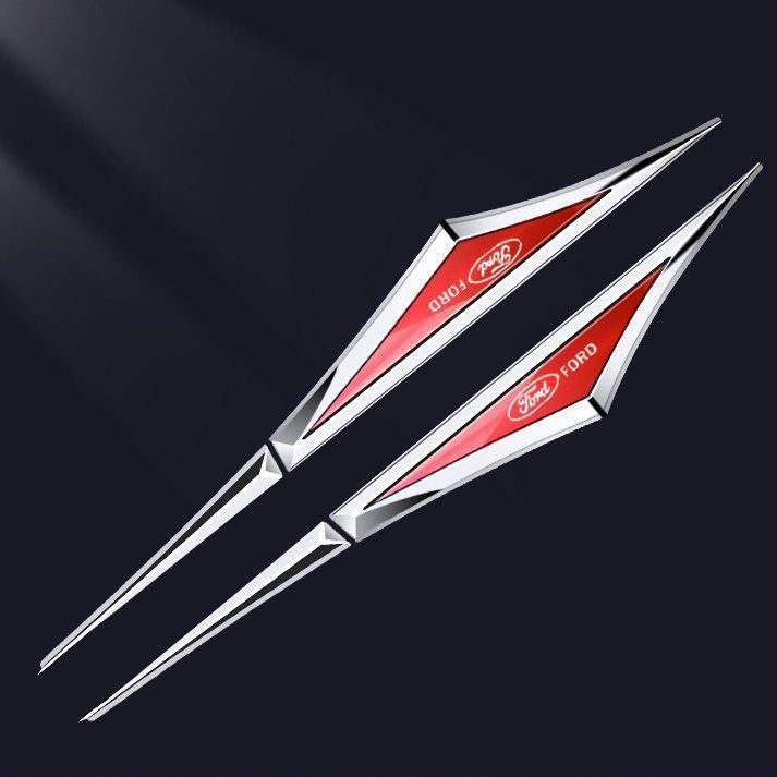 Pegatinas creativas de metal galvanizado para coche ✨2 piezas✨-ES