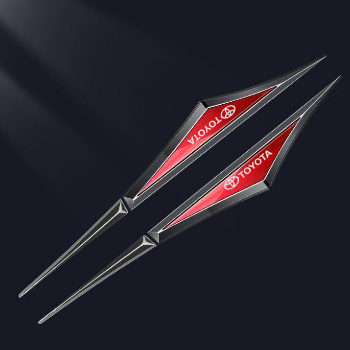 Pegatinas creativas de metal galvanizado para coche ✨2 piezas✨-ES