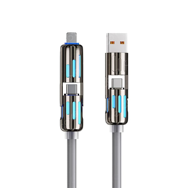 🔥4 viename USB įkrovimo laidas, greitas įkrovimas⚡-LT