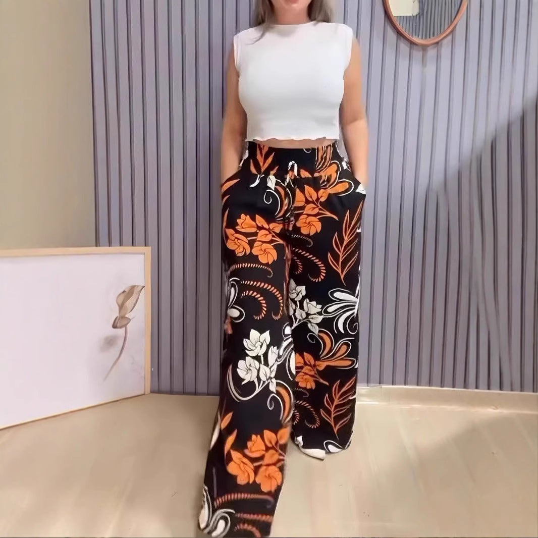 2025 m. vasaros naujos margintos plačios kelnės-LT