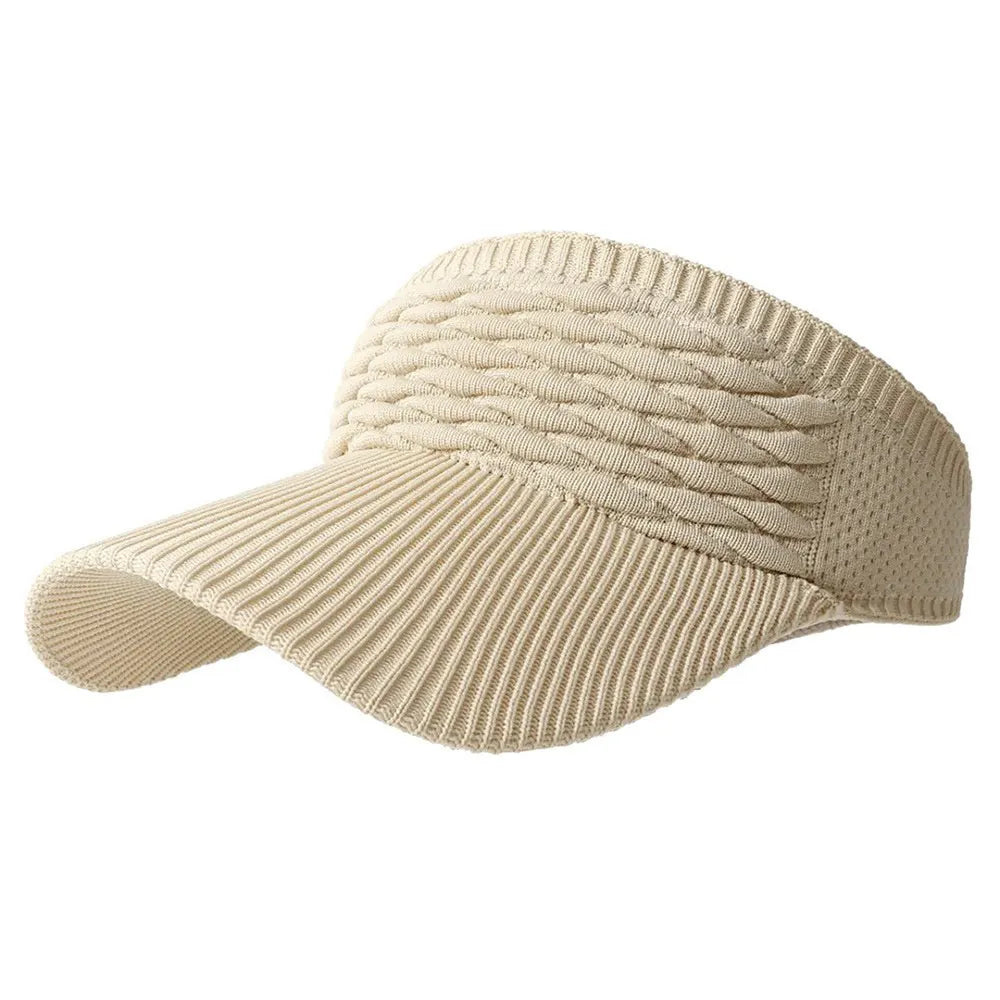 ☀️🧢 Ščitnik z luknjo za visok čop – UV zaščita, zračen, za aktivnosti na prostem in vsakodnevno uporabo-SI