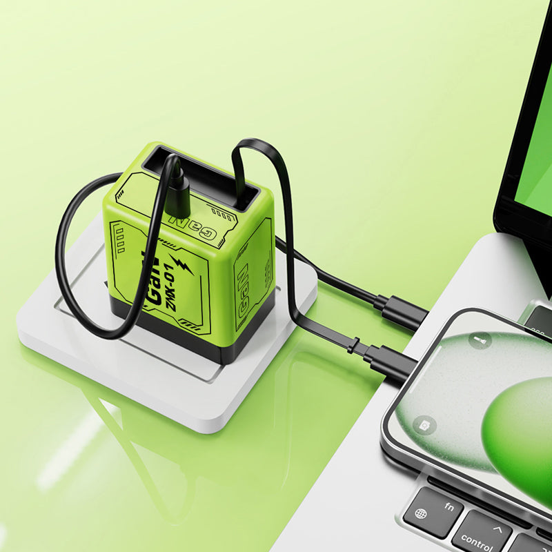 Επαναστατικός φορτιστής με νιτρίδιο γαλλίου【Συμβατό με iPhone, τηλέφωνα Android και iPad】-GR