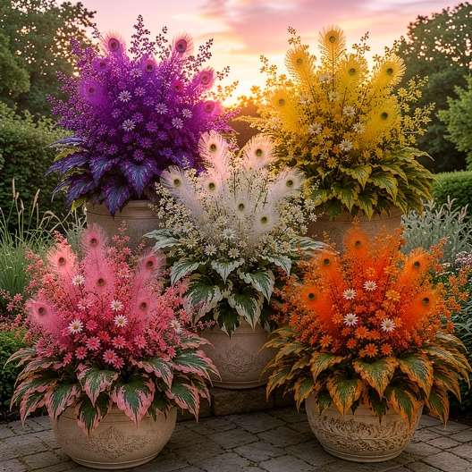 🔥 Sutaupykite 50 %🦚Peacock Flame Hosta svogūnėliai – vešlūs pavėsį mėgstantys augalai sodui ir namams-LT