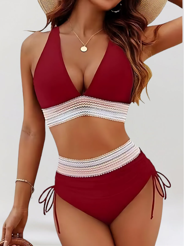 Isa | Bikini komplet z visokim pasom in udobnim trebuščkom-SI