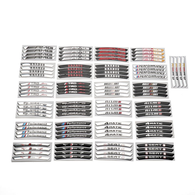 Vroča razprodaja ✨50 % popusta ✨3D nalepka za platišče z osebnostjo (4 kosi)-SI