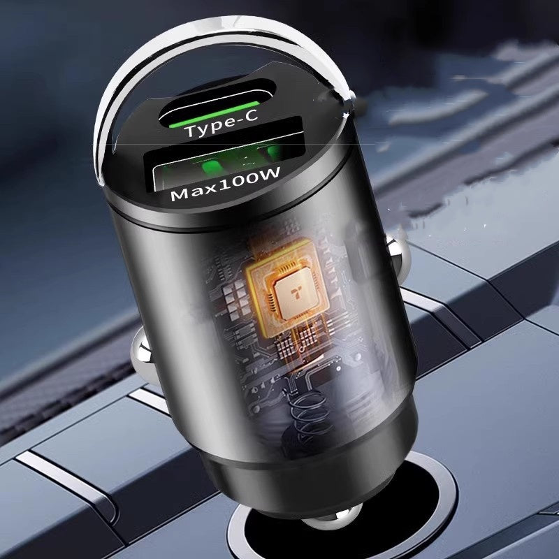 Κρυφός φορτιστής αυτοκινήτου USB με διπλές θύρες-GR