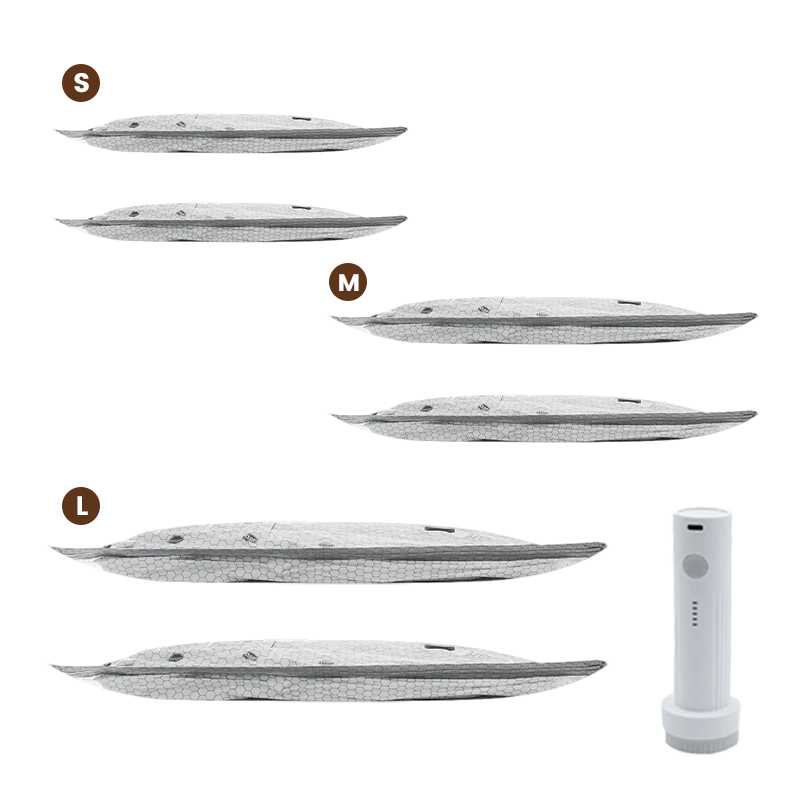 💪🌬️ Vakuuminiai kelioniniai krepšiai ir nešiojamas siurblio rinkinys 👕✨-LT