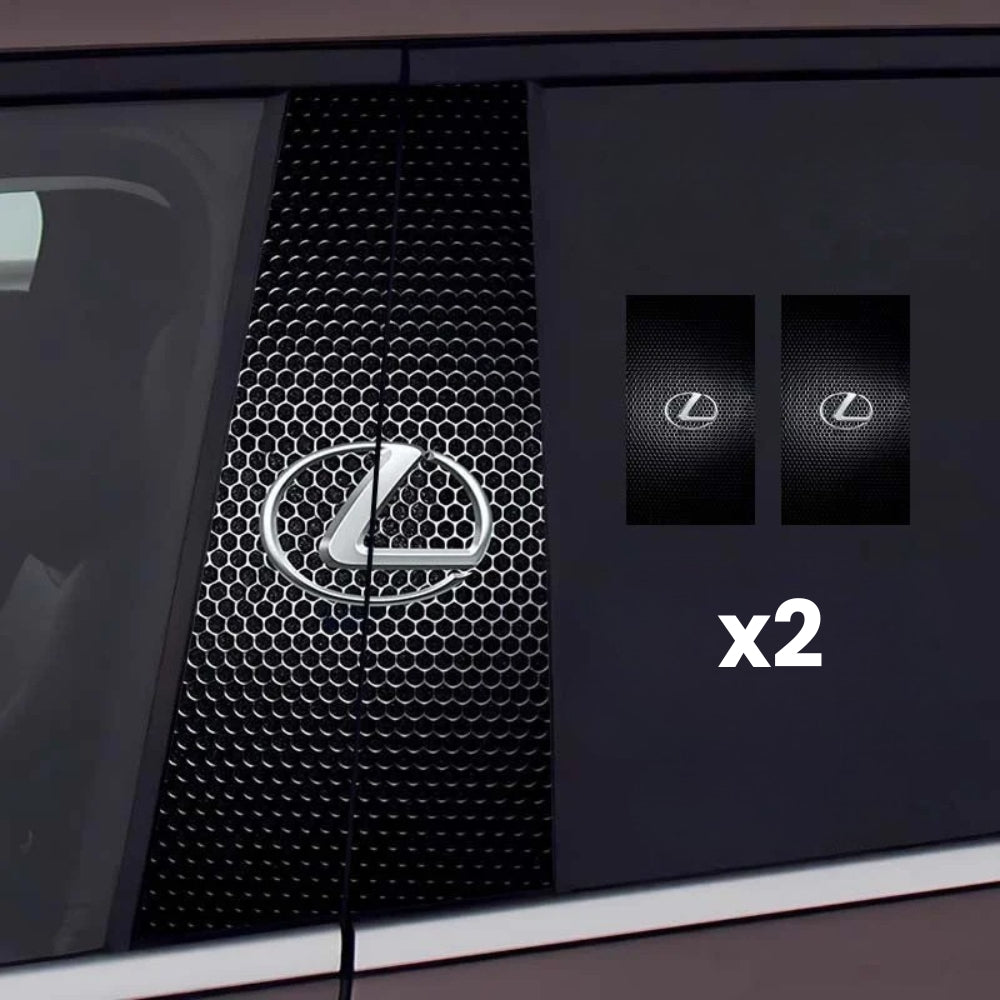 2x Pegatinas para ventanas de coche con logotipo-ES