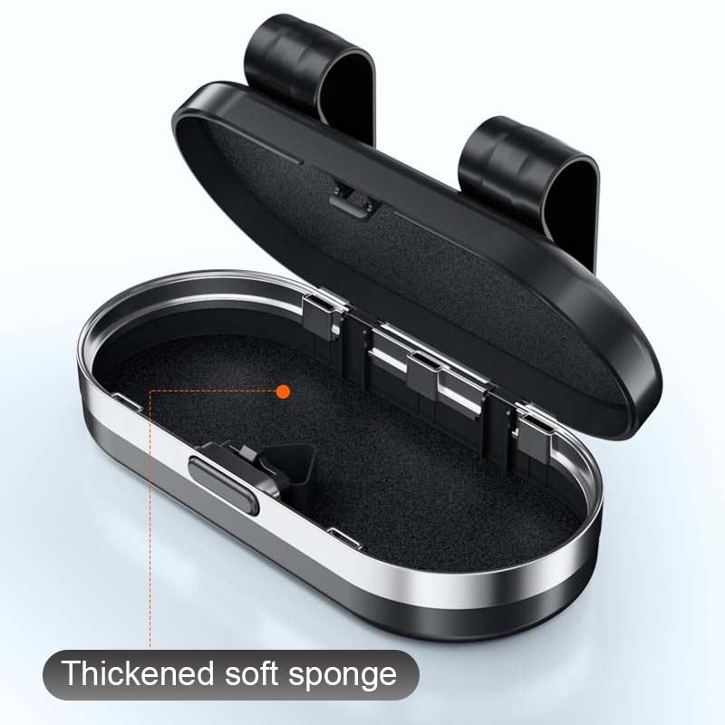 Θήκη γυαλιών αυτοκινήτου με καθρέφτη-GR