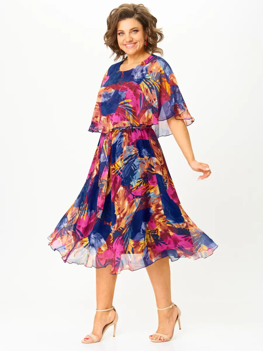 😎💃Nauji vasaros produktai💥[S-5XL]Laisva šifono suknelė dideliu dydžiu | Patogūs ir kvėpuojantys, puikiai tinka vasarai-LT