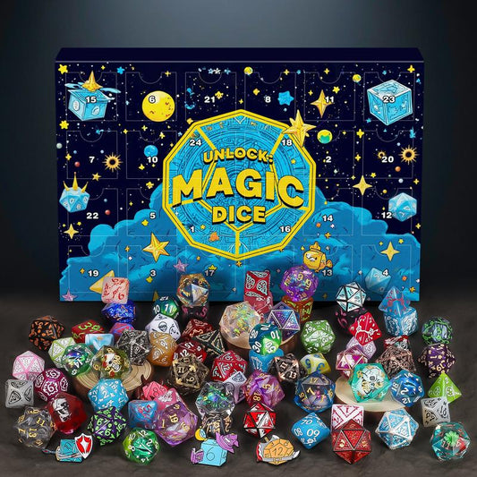 🔥ÚLTIMO DÍA 49% DE DESCUENTO - 🎄🎲Calendario de Adviento con dados navideños para 2025 - con 24 agujeros, sello incluido-ES