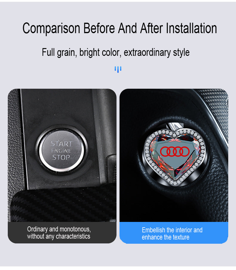 Karštas išpardavimas ✨49% nuolaida ✨Krištolinis vieno mygtuko paleidimo apsauginis dangtelis-LT