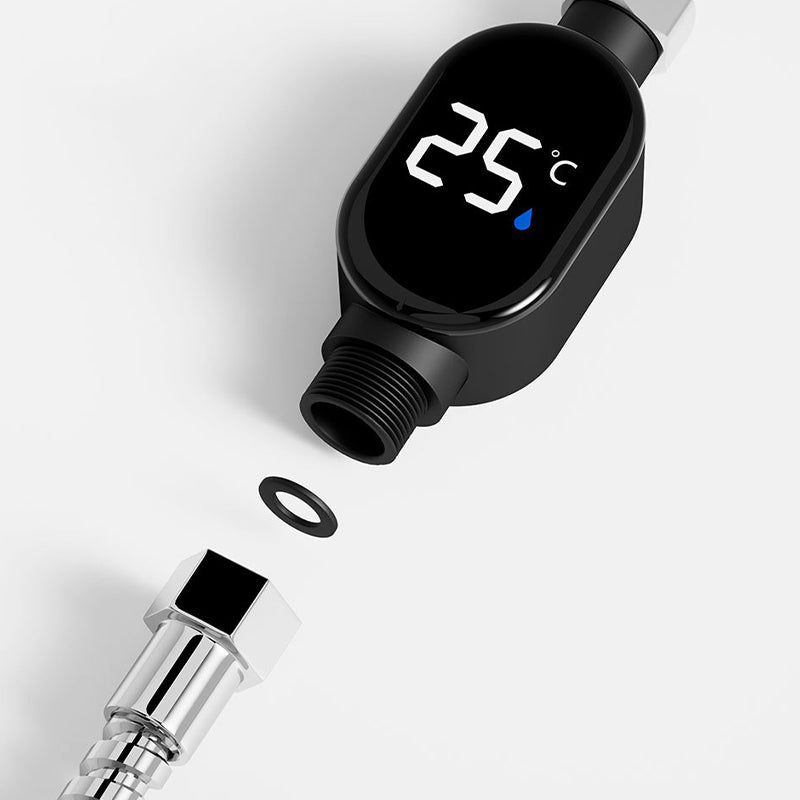 Vodotesný sprchový teplomer s LED displejom v stupňoch Celzia-SK