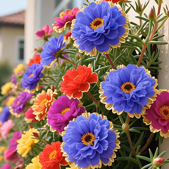 Portulaca de encaje dorado🌸✨ Hermosas flores dobles para un color de verano sin esfuerzo-ES
