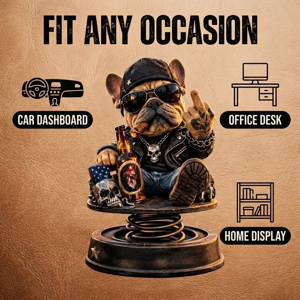 Godrnjava bobblehead figurica »Prestara za skrb« – zabavna vzmetna dekoracija armaturne plošče avtomobila-SI