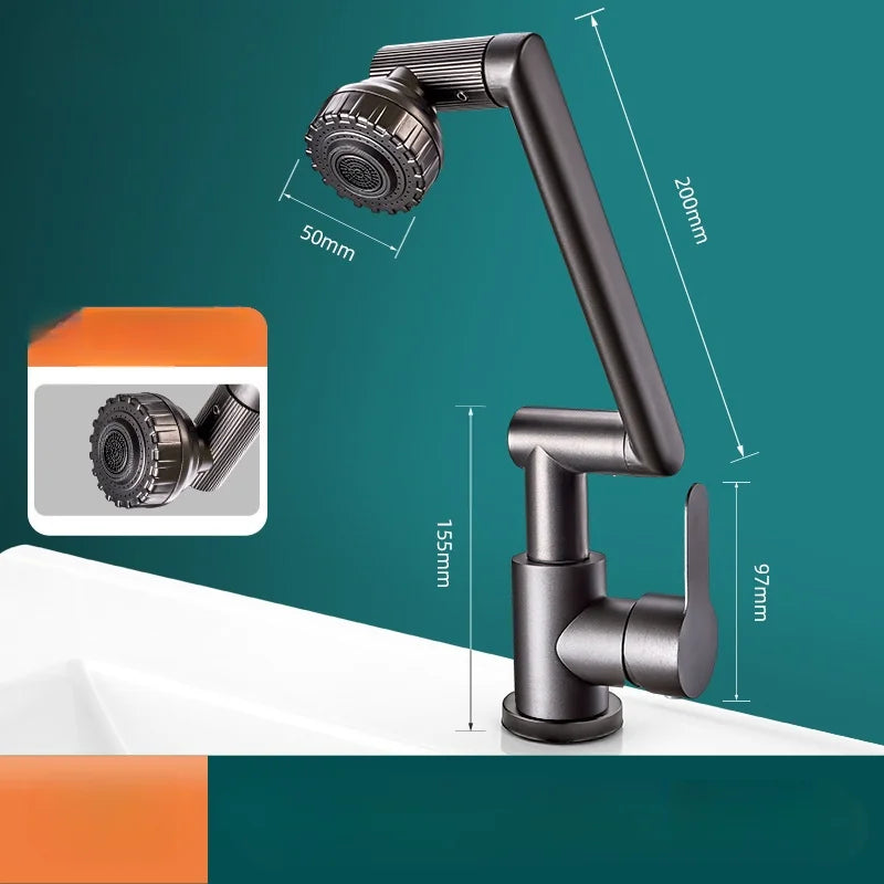 Με μηχανική βρύση που περιστρέφεται 1080°-GR