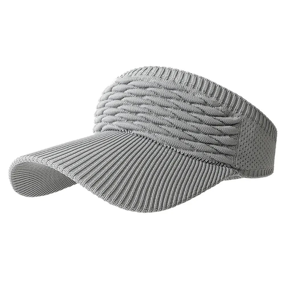 ☀️🧢 Ščitnik z luknjo za visok čop – UV zaščita, zračen, za aktivnosti na prostem in vsakodnevno uporabo-SI