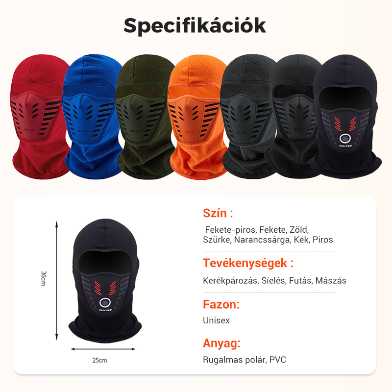 💞 Vėjui atsparus šalmas žiemai, unisex-LT