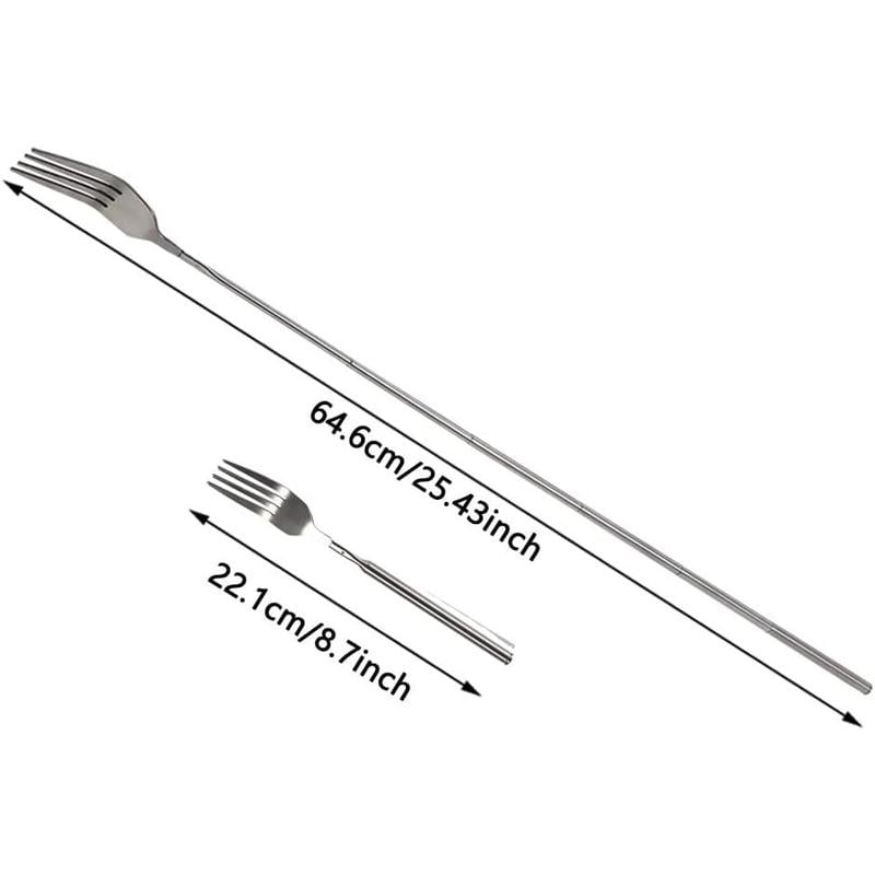 💥🔥 Teleskopske vilice in žlica iz nerjavečega jekla-SI