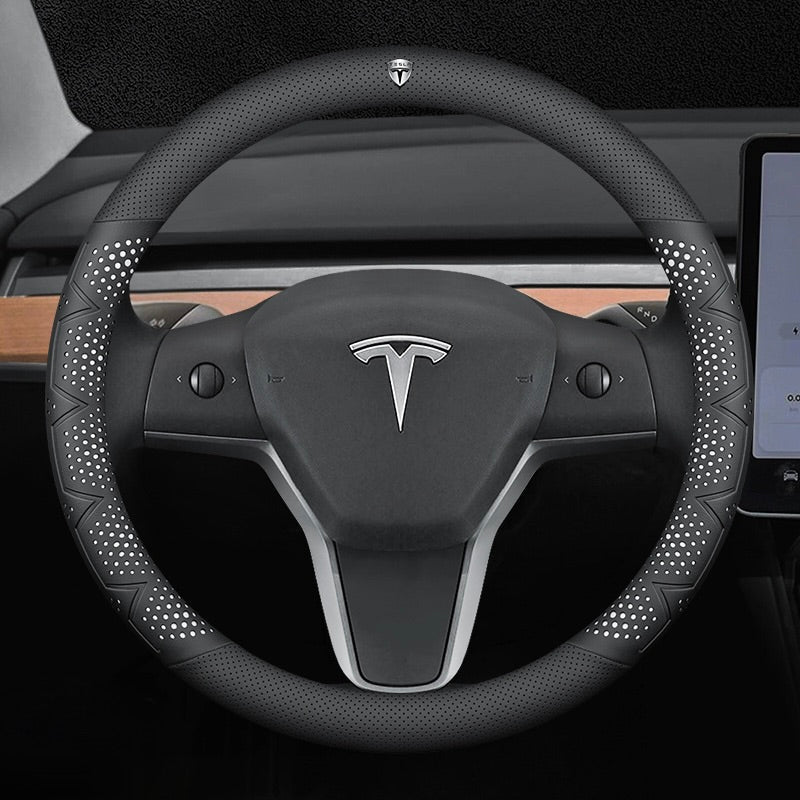 Ultra tanka, zračna prevleka za volan iz pravega usnja z nedrsečim oprijemom-SI