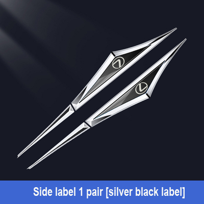 Pegatinas creativas de metal galvanizado para coche ✨2 piezas✨-ES