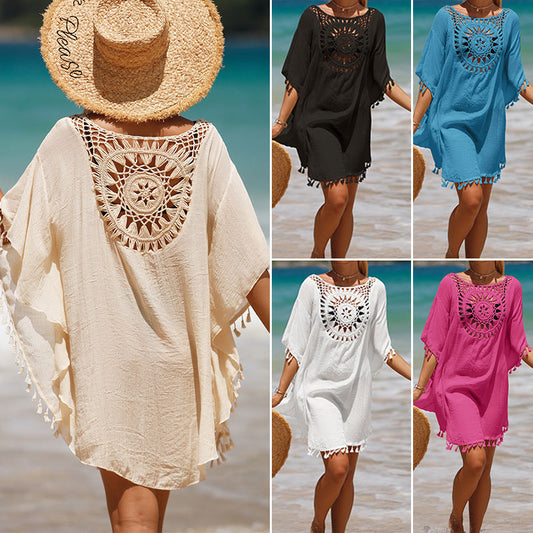 [Adecuado para S-5XL] 🏖️Tops sueltos de color sólido para mujer-ES