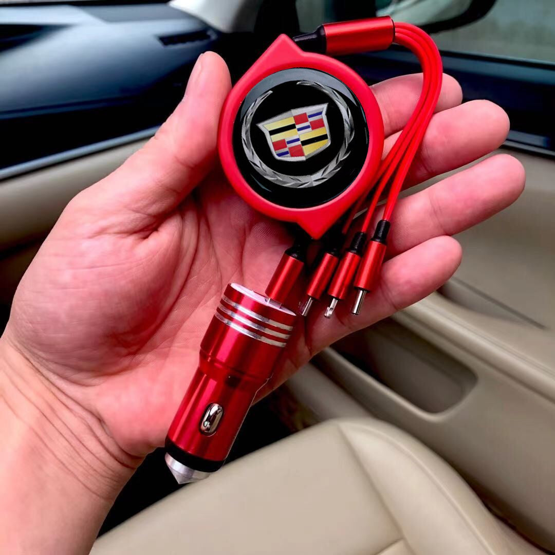 3 σε 1 ανασυρόμενο καλώδιο δεδομένων αυτοκινήτου + δωρεάν φορτιστής αυτοκινήτου-GR