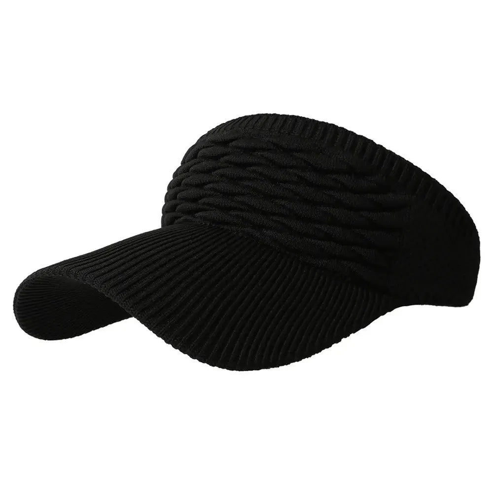 ☀️🧢 Ščitnik z luknjo za visok čop – UV zaščita, zračen, za aktivnosti na prostem in vsakodnevno uporabo-SI
