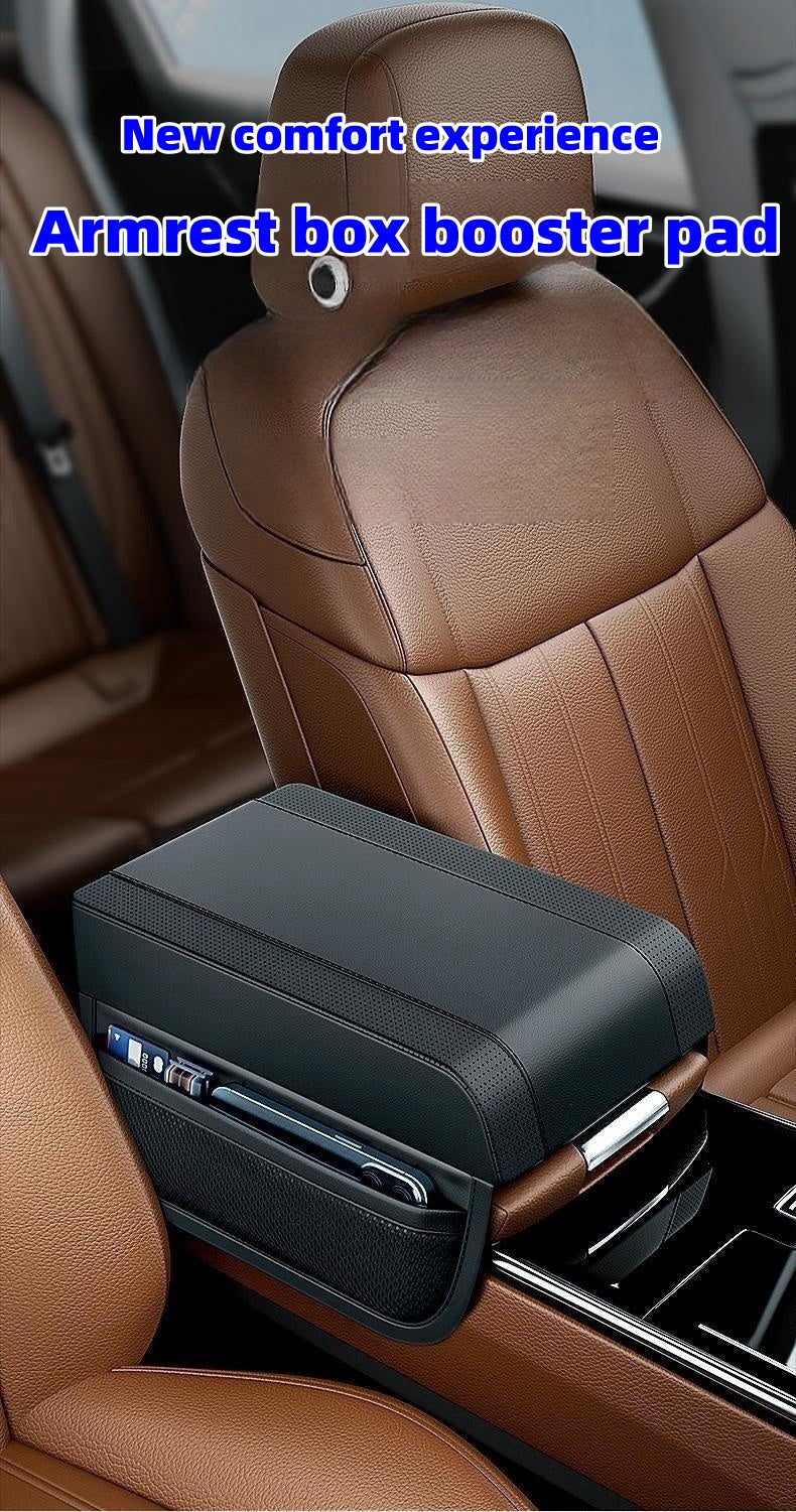 Funda para reposabrazos de coche, cojín elevador (versión de almacenamiento)-ES