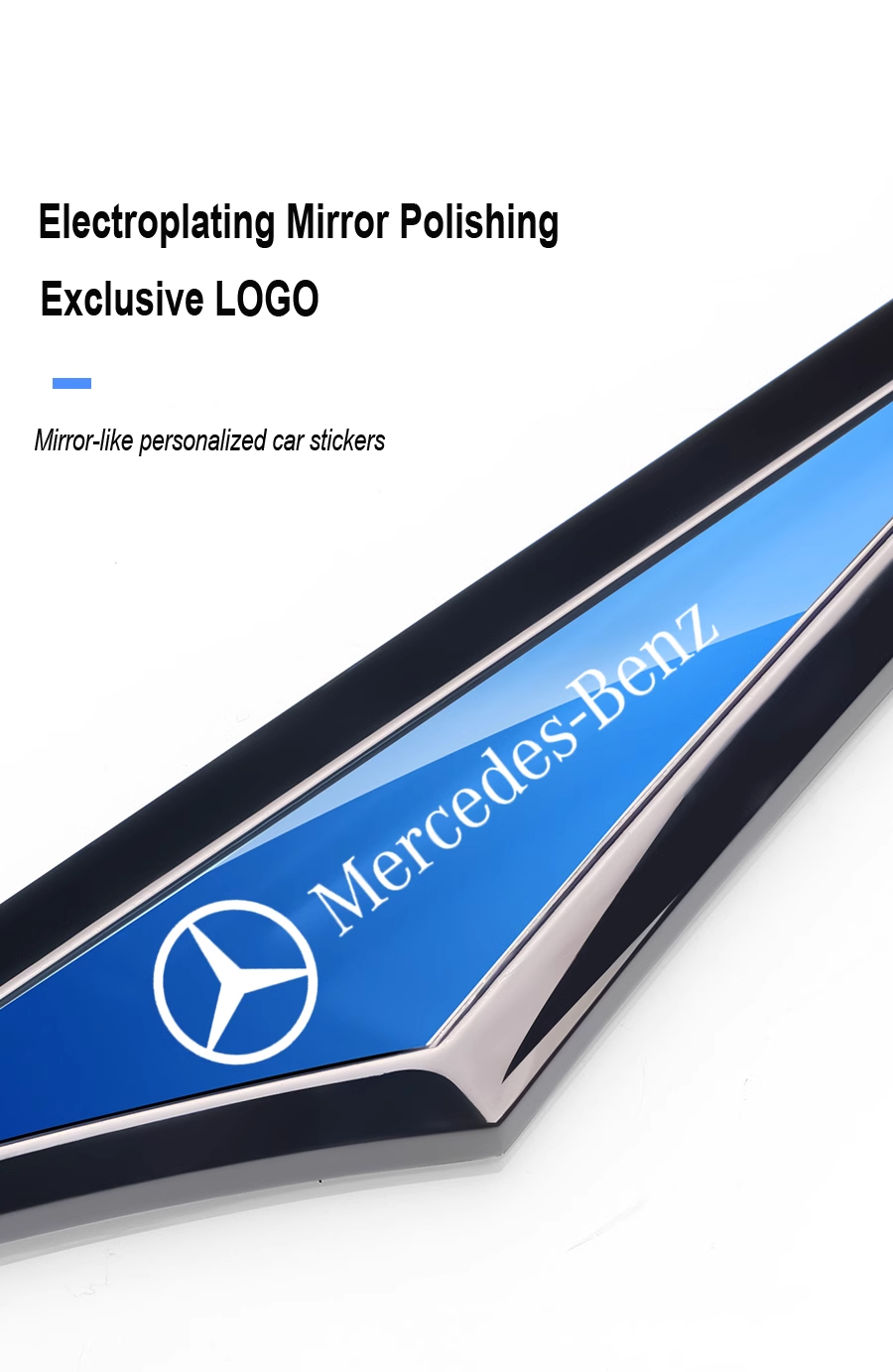 Pegatinas creativas de metal galvanizado para coche ✨2 piezas✨-ES