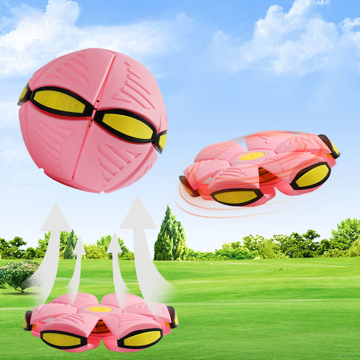 [Kupite enega, dobite enega brezplačno] Otroška skakalna žoga, čarobna žoga, čarobni leteči krožnik, skakalna žoga, interakcija staršev in otrok (primerno za majhne pse)-SI