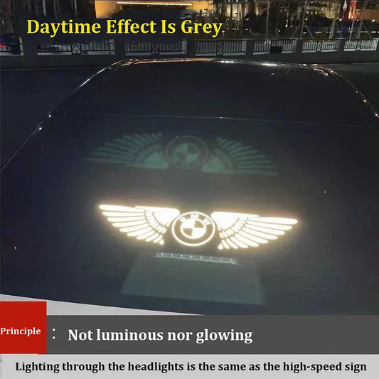3D laserska nalepka za avto z angelskimi krili ✧4 kosi✧-SI
