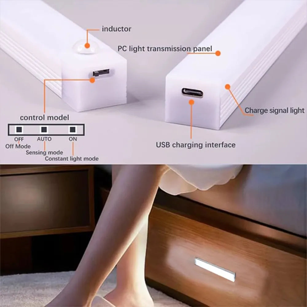 Bekontakčiai, išmanūs, magnetiniai, įkraunami LED žibintai-LT