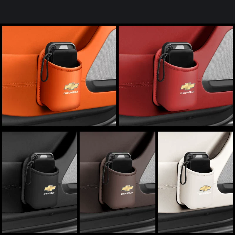 Organizador de portavasos de cuero para coche-ES