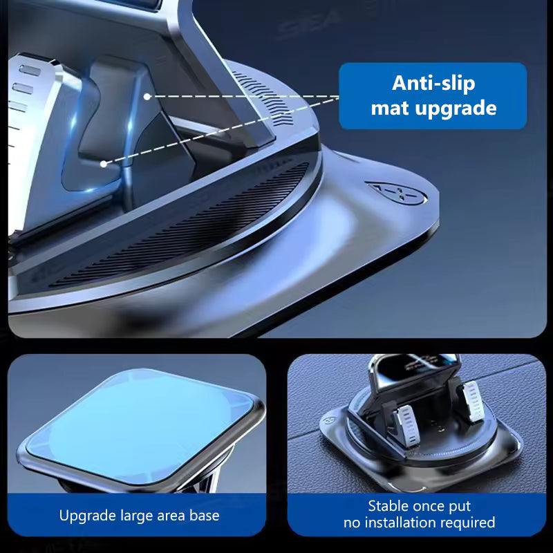 Držač za telefon u automobilu koji se okreće za 360°, vakuum za sve telefone, univerzalni pribor za montažu u automobilu sa zaštitom od podrhtavanja-HR