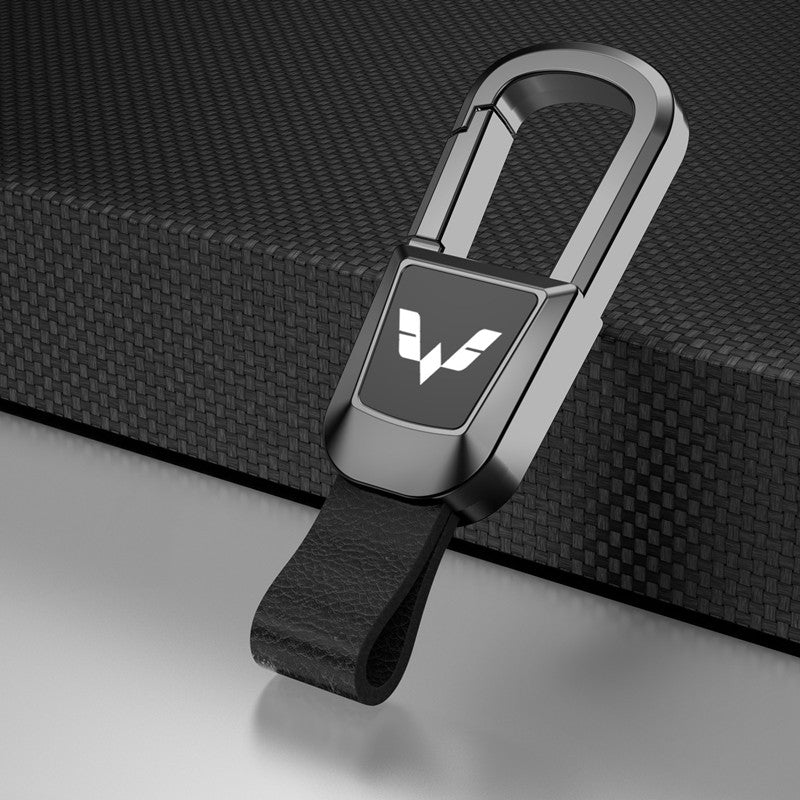 🎉Llavero de coche de cuero genuino de alta gama-ES