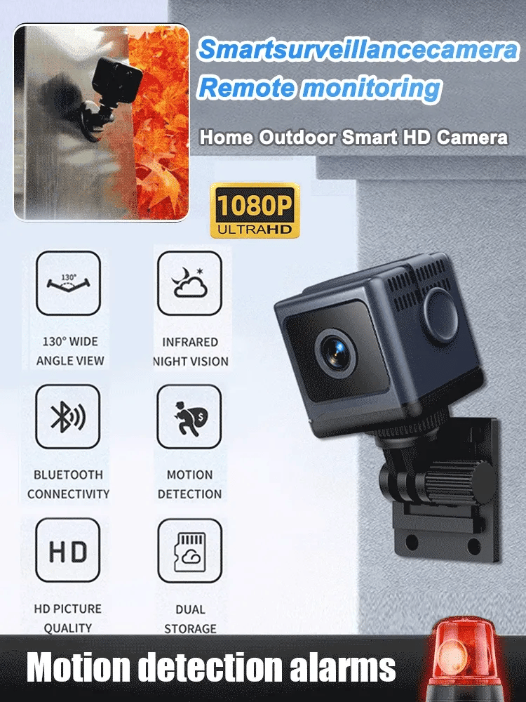 W03 išmanioji „WiFi“ apsaugos kamera – 1080P HD, naktinio matymo funkcija, judesio aptikimas, mažos galios.-LT