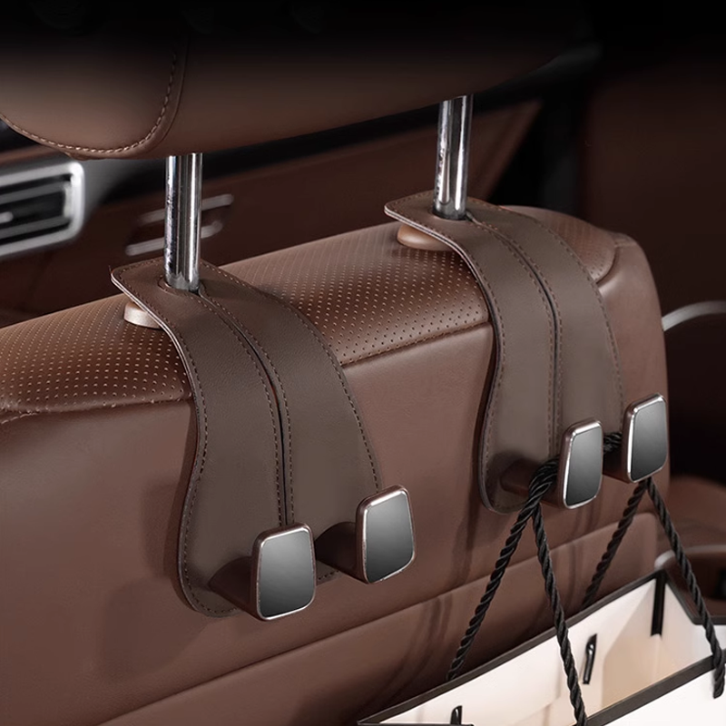 Gancho para asiento de coche LUXHOOK Premium: personalización de logotipo y ahorro de espacio-ES