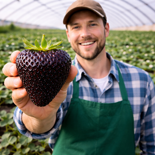 Velikanska semena jagode Black Diamond – sladka, bogata s hranili in enostavna za gojenje doma-SI