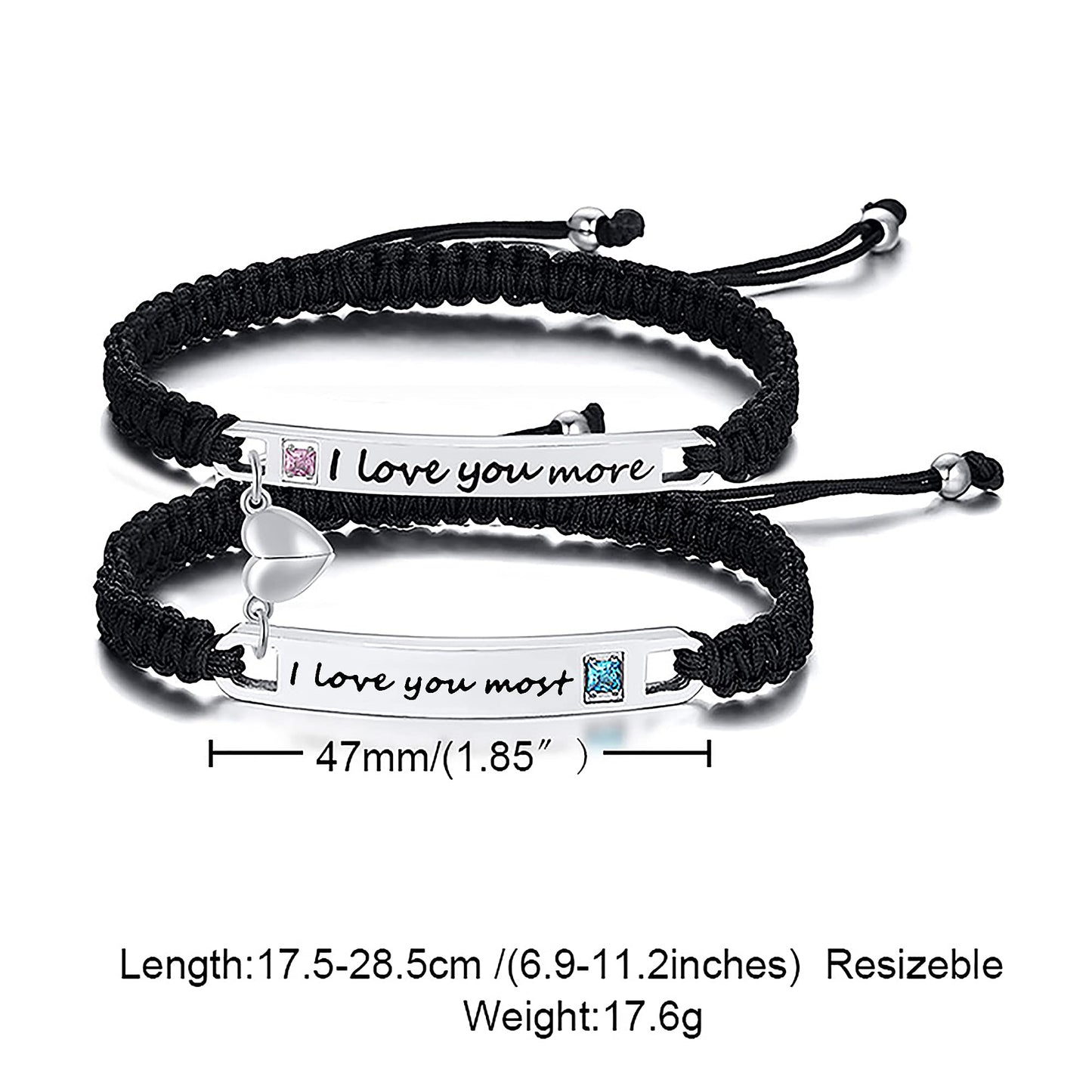 🔥ΚΑΥΤΕΣ ΠΡΟΣΦΟΡΕΣ -50% ΕΚΠΤΩΣΗ🔥Σετ πλεγμένων βραχιολιών σε σχήμα καρδιάς με ρυθμιζόμενο σχέδιο-GR