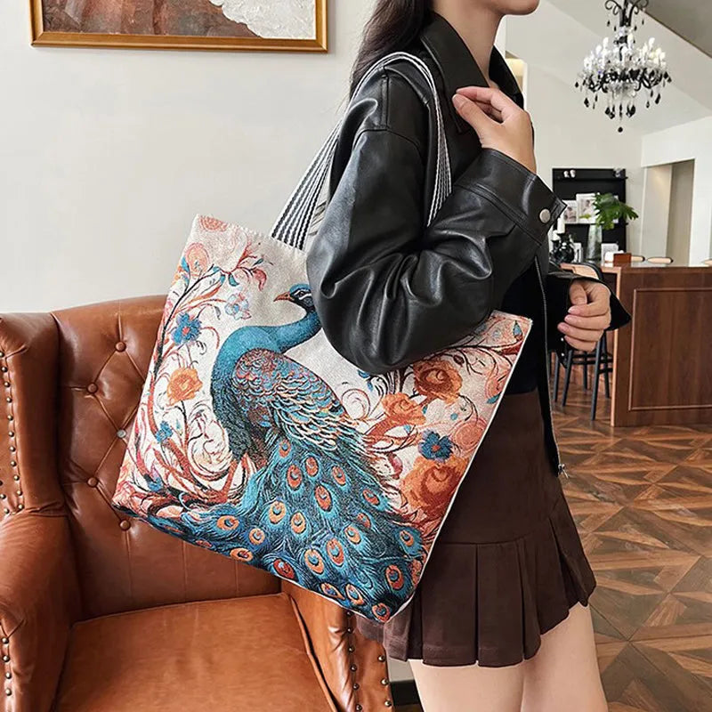 Vintage, καθημερινή πάνινη τσάντα-GR